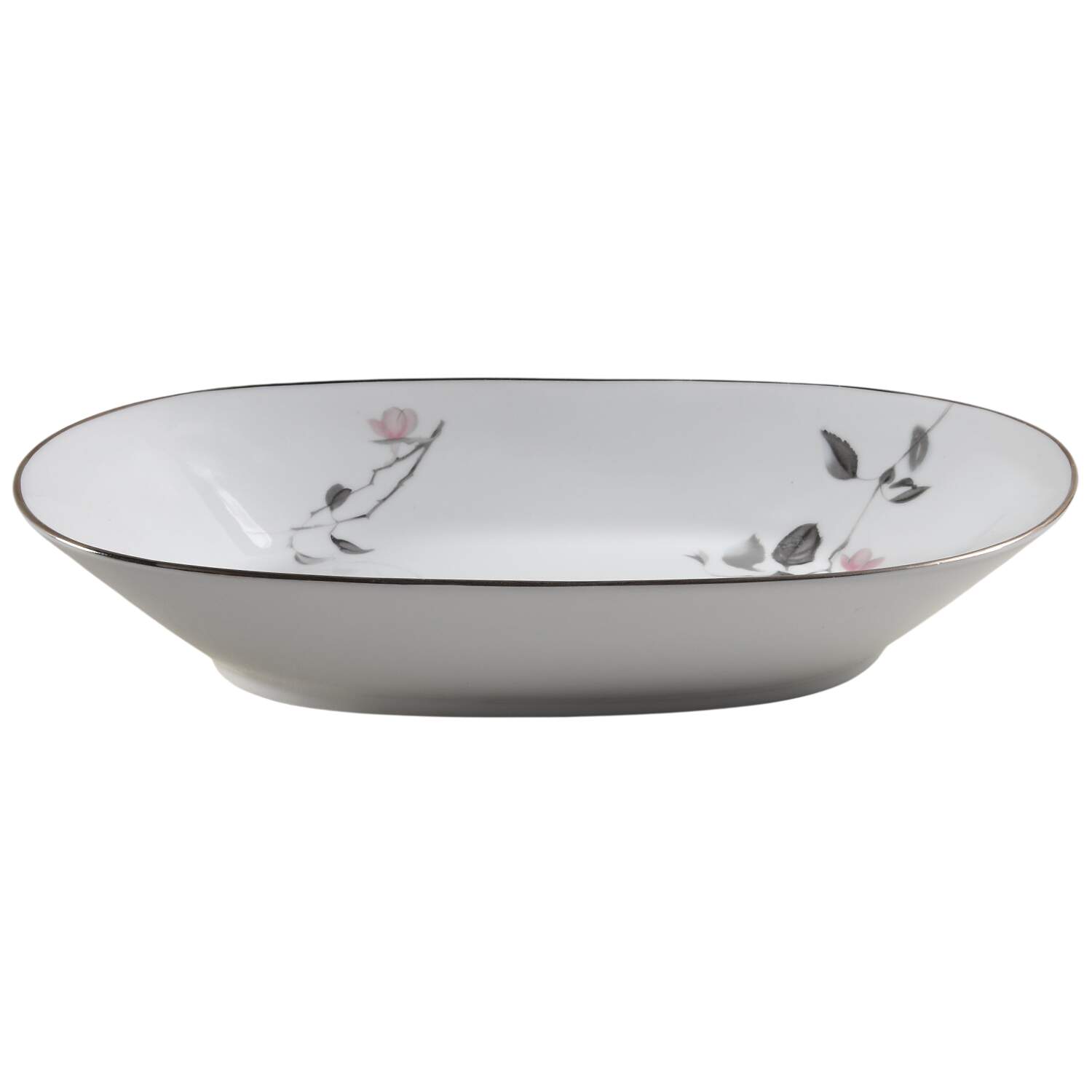 Japanese Quince (Platinum Trim) 11" Oval Vegetable Bowl by Rosenthal - Continental-1