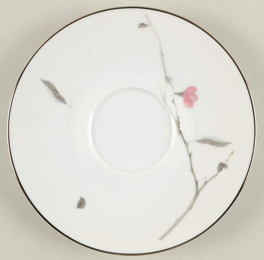 Japanese Quince (Platinum Trim) Saucer for Cream Soup Bowl & Lid by Rosenthal - Continental-1