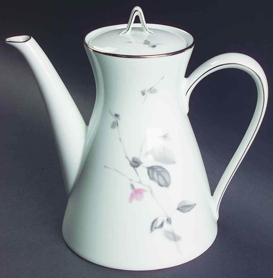 Japanese Quince (Platinum Trim) Teapot & Lid by Rosenthal - Continental-1