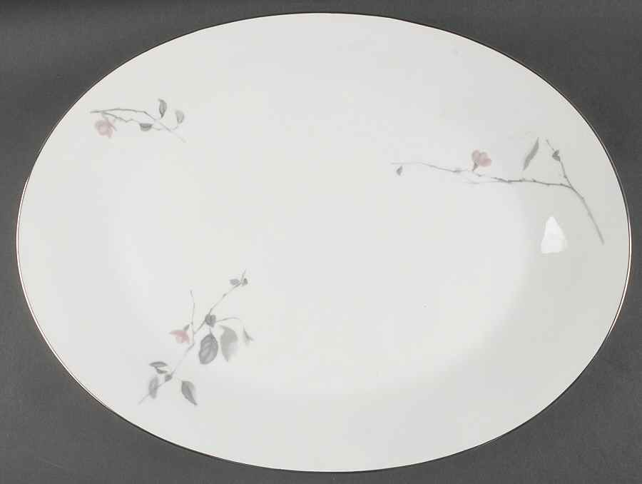Japanese Quince (Platinum Trim) 17" Oval Serving Platter by Rosenthal - Continental-1
