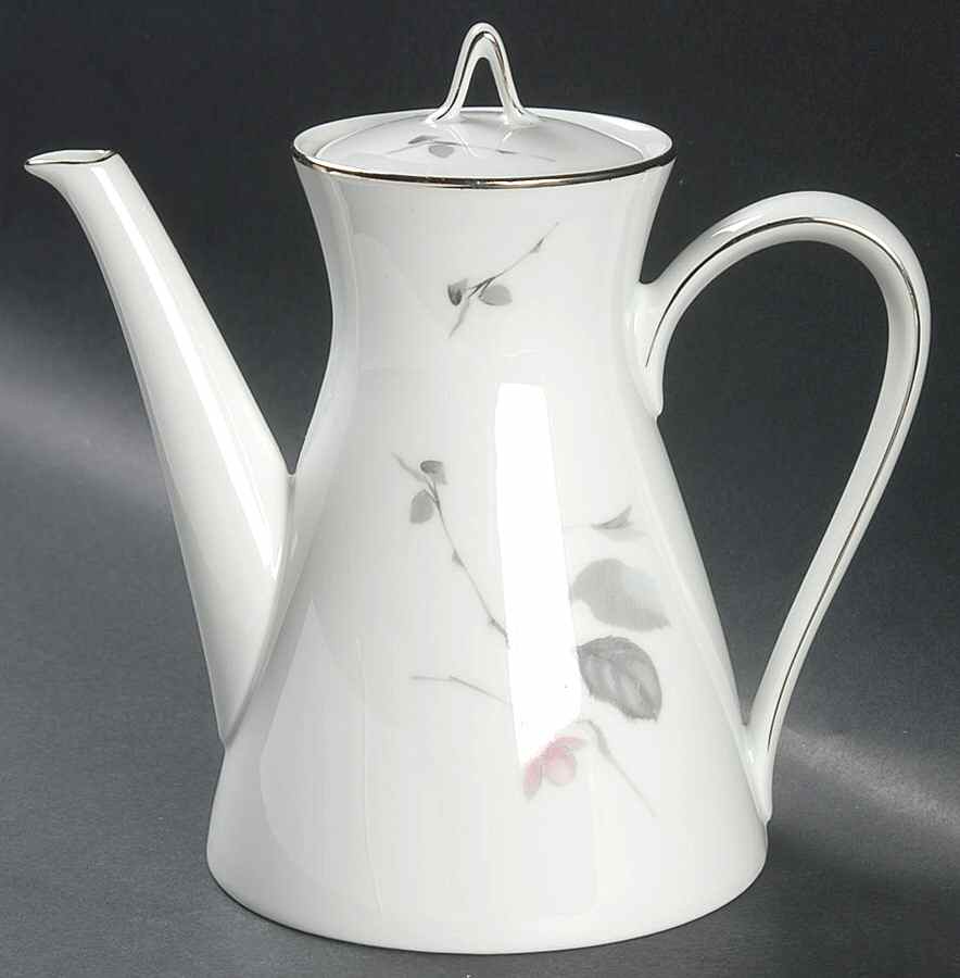 Japanese Quince (Platinum Trim) Mini Teapot & Lid by Rosenthal - Continental-1