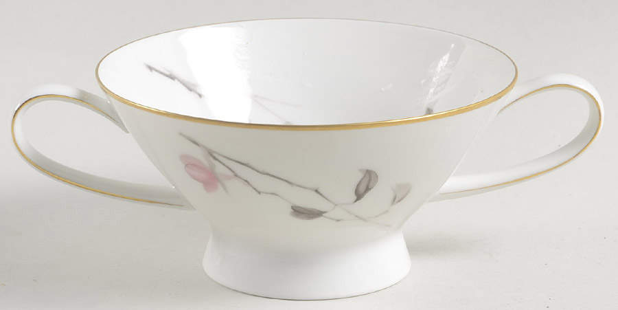 Japanese Quince (Gold Trim) Footed Cream Soup Bowl by Rosenthal - Continental-1