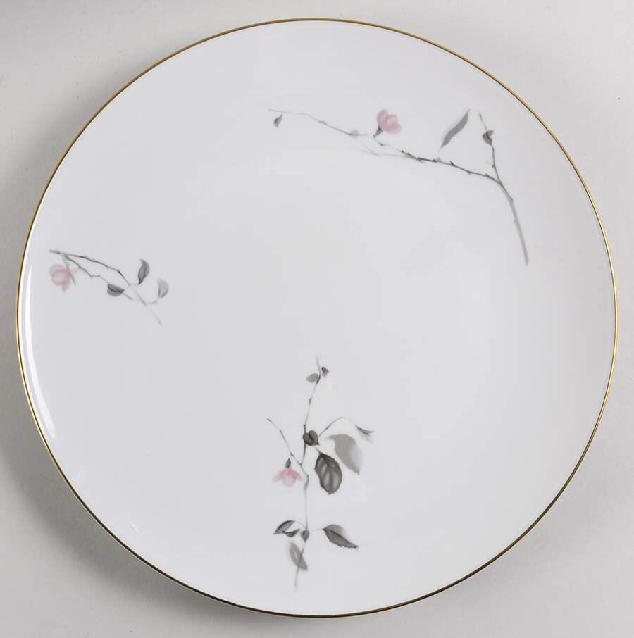 Japanese Quince (Gold Trim) 13" Chop Plate (Round Platter) by Rosenthal - Continental-1