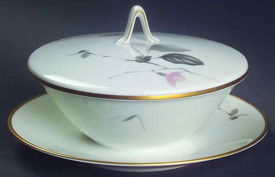 Japanese Quince (Gold Trim) Round Covered Butter by Rosenthal - Continental-1