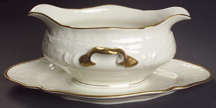 Jennifer Gravy Boat with Attached Underplate by Rosenthal - Continental-1
