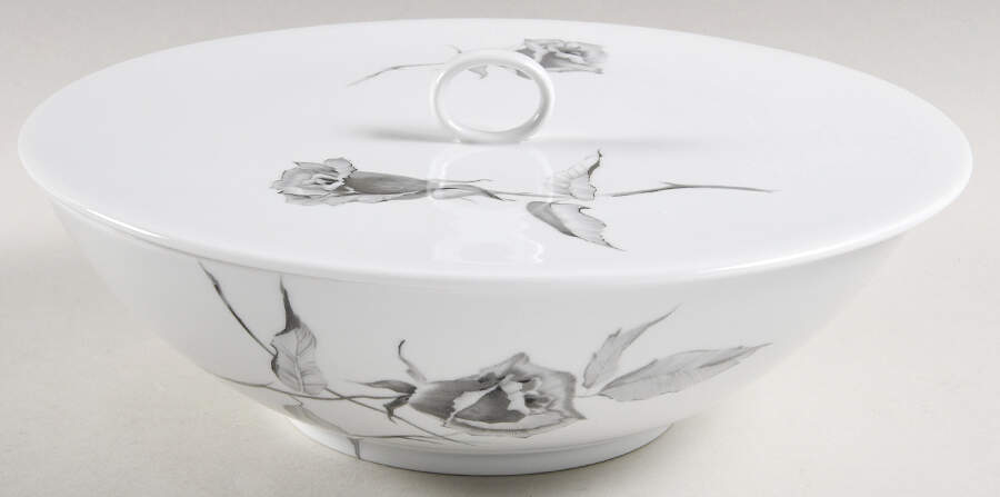 Jet Rose Round Covered Vegetable by Rosenthal - Continental-1