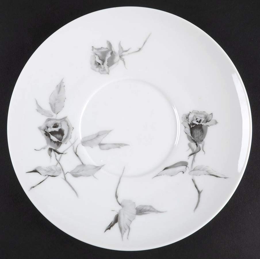 Jet Rose Saucer for Cream Soup/Cereal Bowl by Rosenthal - Continental-1