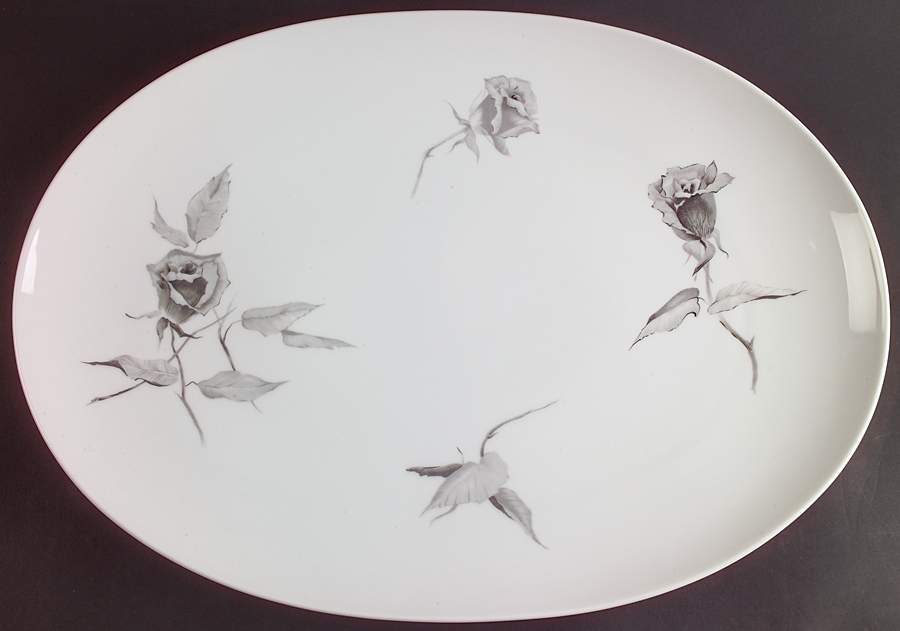 Jet Rose 16" Oval Serving Platter by Rosenthal - Continental-1