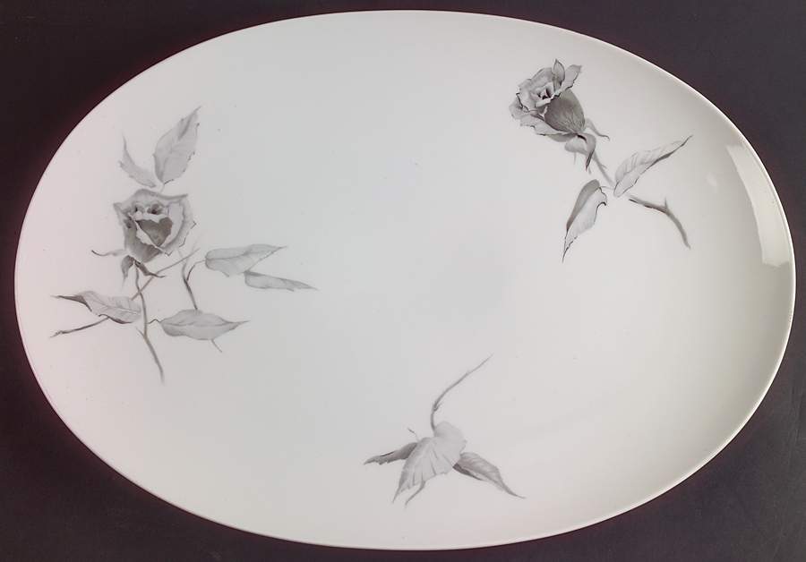 Jet Rose 15" Oval Serving Platter by Rosenthal - Continental-1