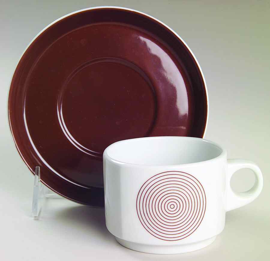 Joy One Flat Cup & Saucer Set by Rosenthal - Continental-1