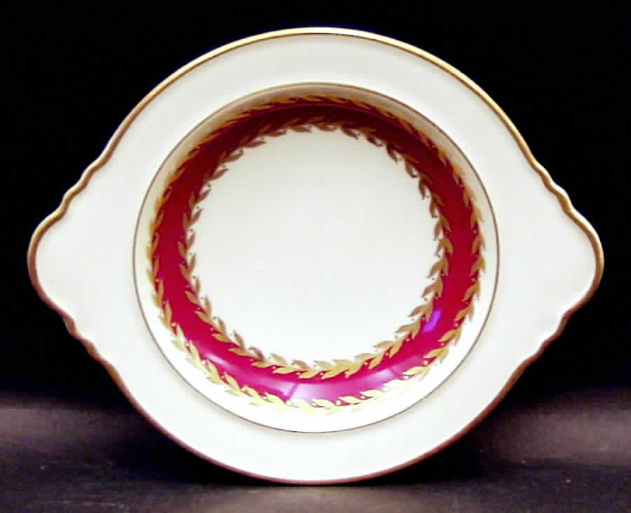 Josephine (Ivory, Maroon Band) Coaster by Rosenthal - Continental-1