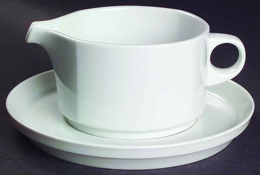 Joy White Gravy Boat & Underplate by Rosenthal - Continental-1