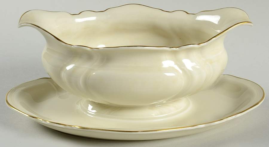 K2331-2331 (Viktoria Shape) Gravy Boat with Attached Underplate by Rosenthal - Continental-1