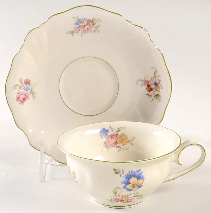 K2867 (Viktoria Shape) Flat Cup & Saucer Set by Rosenthal - Continental-1