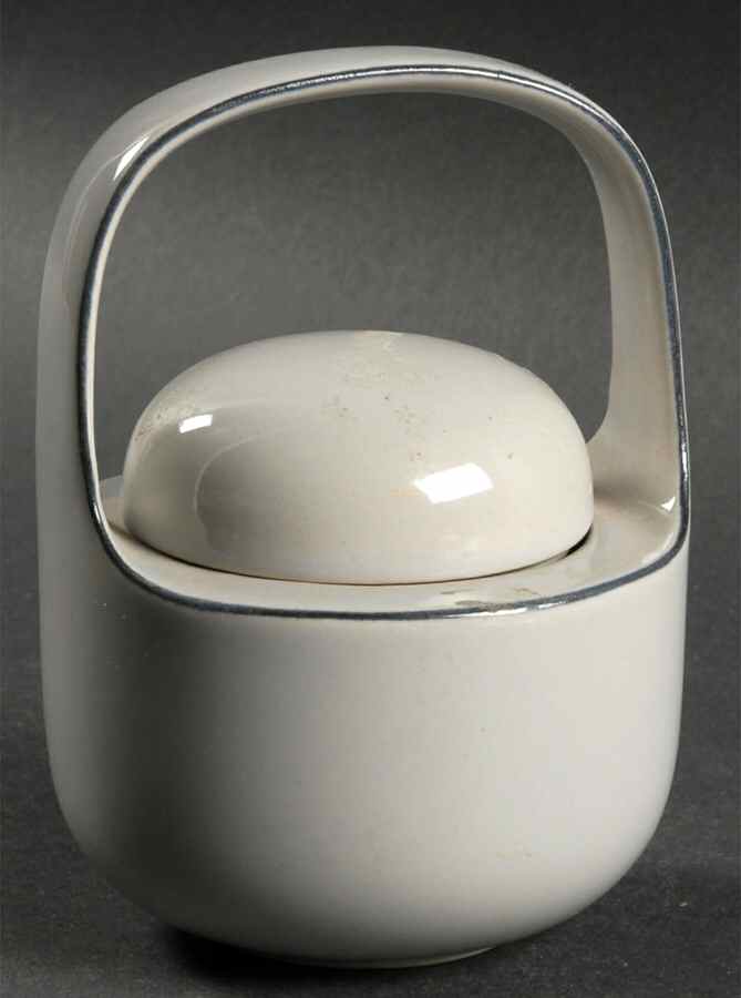 Kaari Grey Sugar Bowl & Lid by Rosenthal - Continental-1