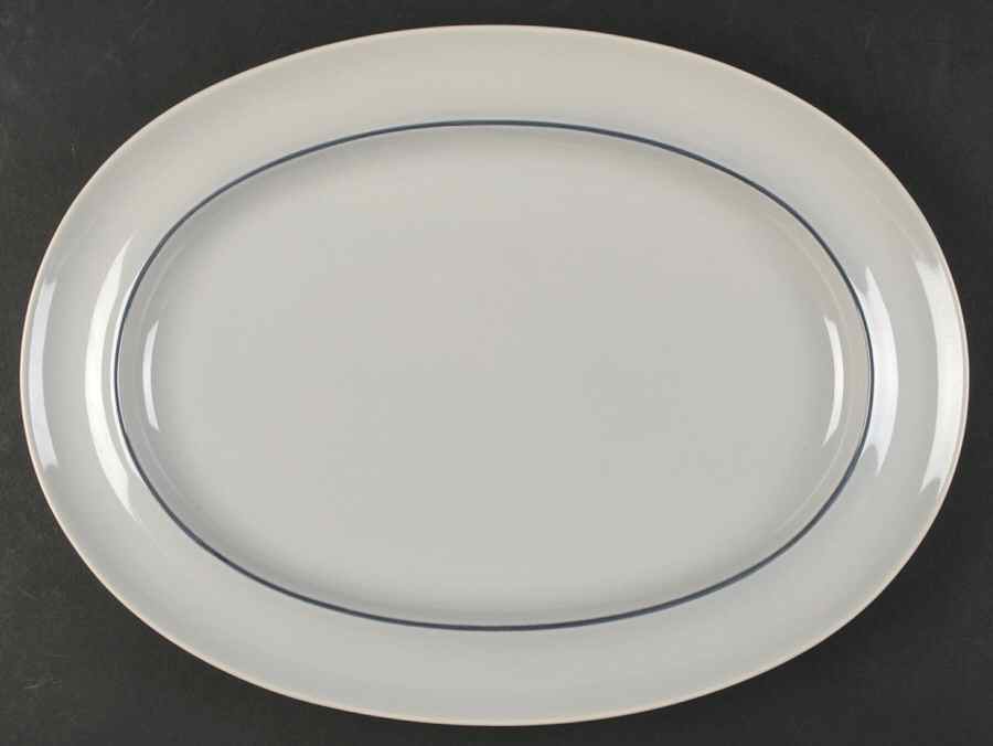 Kaari Grey 14" Oval Serving Platter by Rosenthal - Continental-1