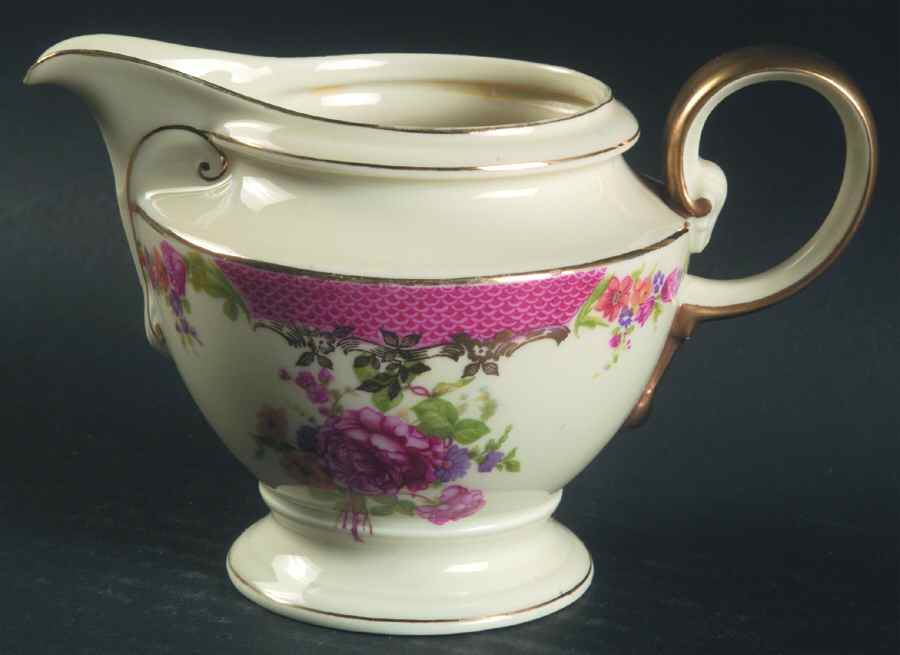 King's Rose (Cream Background, Scalloped) Creamer by Rosenthal - Continental-1