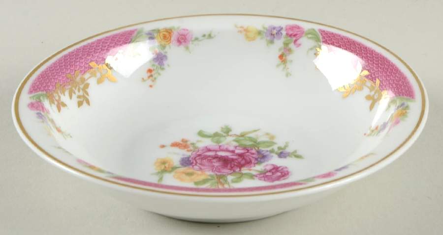 King's Rose (White Background, 1-8" Trim) Rim Fruit/Dessert (Sauce) Bowl by Rosenthal - Continental-1