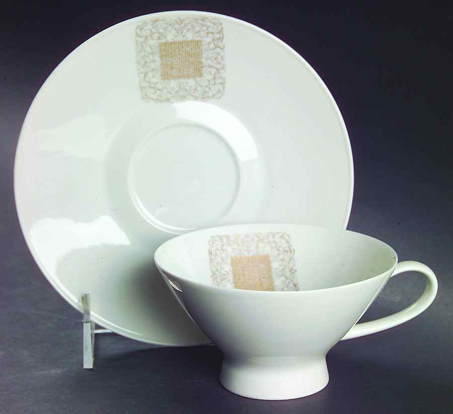 Lace Antique Footed Cup & Saucer Set by Rosenthal - Continental-1