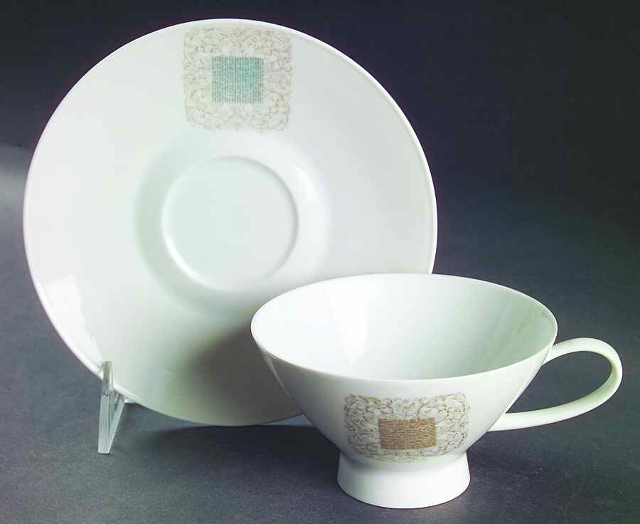 Lace Antique Footed Cup & Saucer Set by Rosenthal - Continental-1