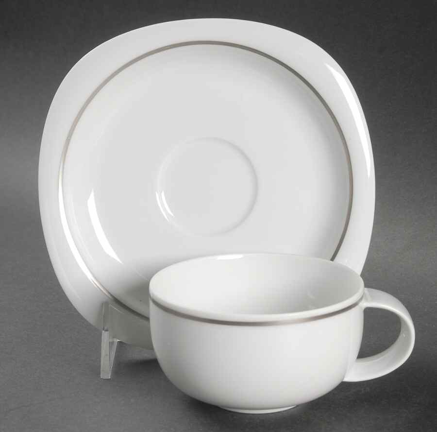 Lanka Suomi Flat Cup & Saucer Set by Rosenthal - Continental-1