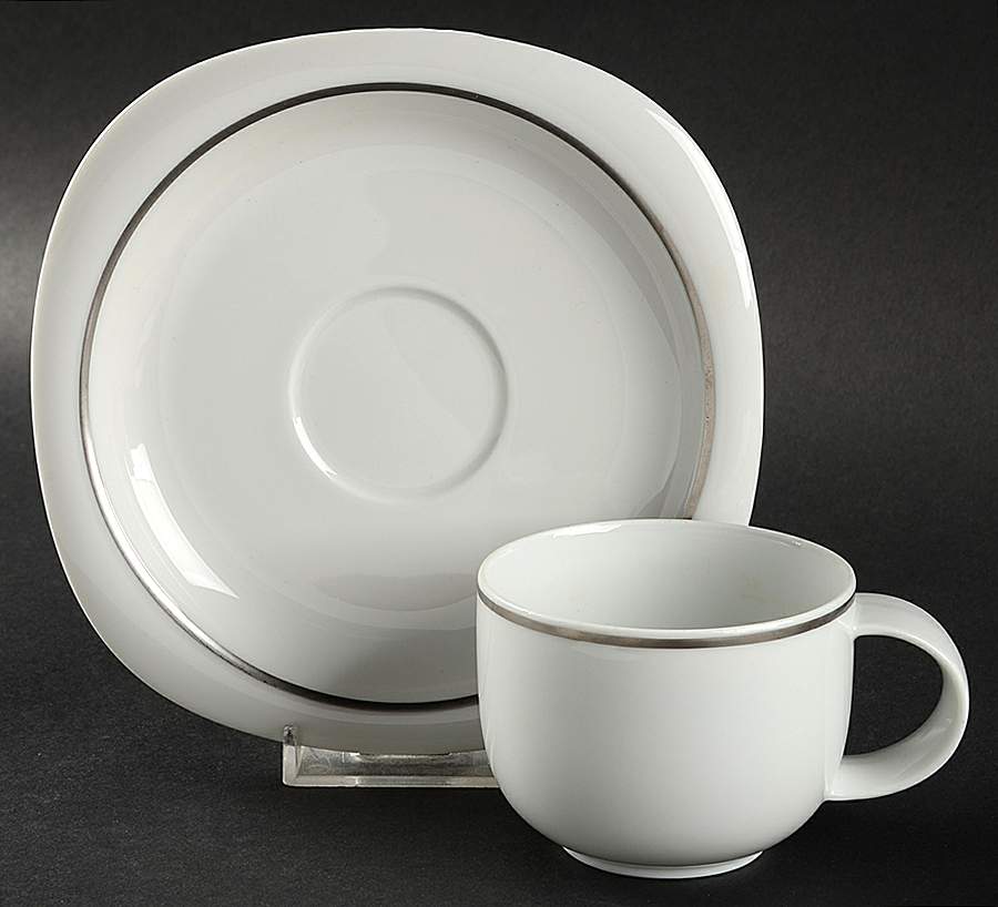 Lanka Suomi Flat Cup & Saucer Set by Rosenthal - Continental-1