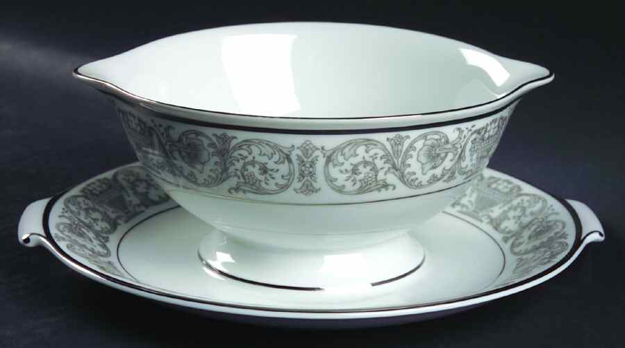 Leonardo Gravy Boat with Attached Underplate by Rosenthal - Continental-1