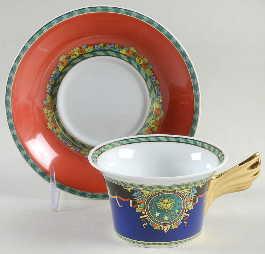 Le Roi Soleil 25th Anniversary Cup & Saucer Set by Rosenthal - Continental-1
