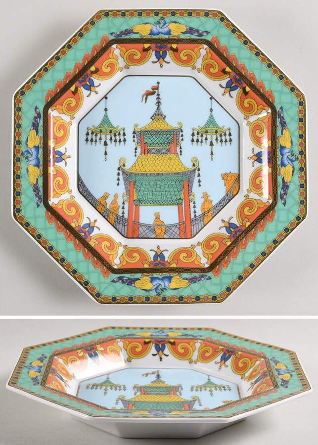 Le Voyage De Marco Polo Rim Accent Soup Bowl by Rosenthal - Continental-1