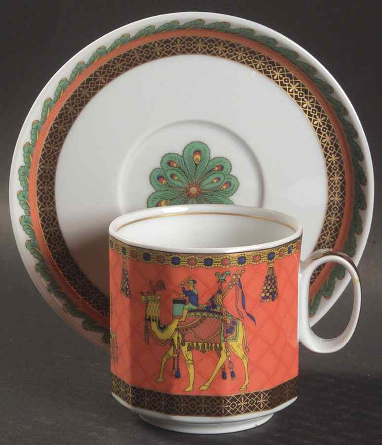 Le Voyage De Marco Polo Flat Cup & Saucer Set by Rosenthal - Continental-1