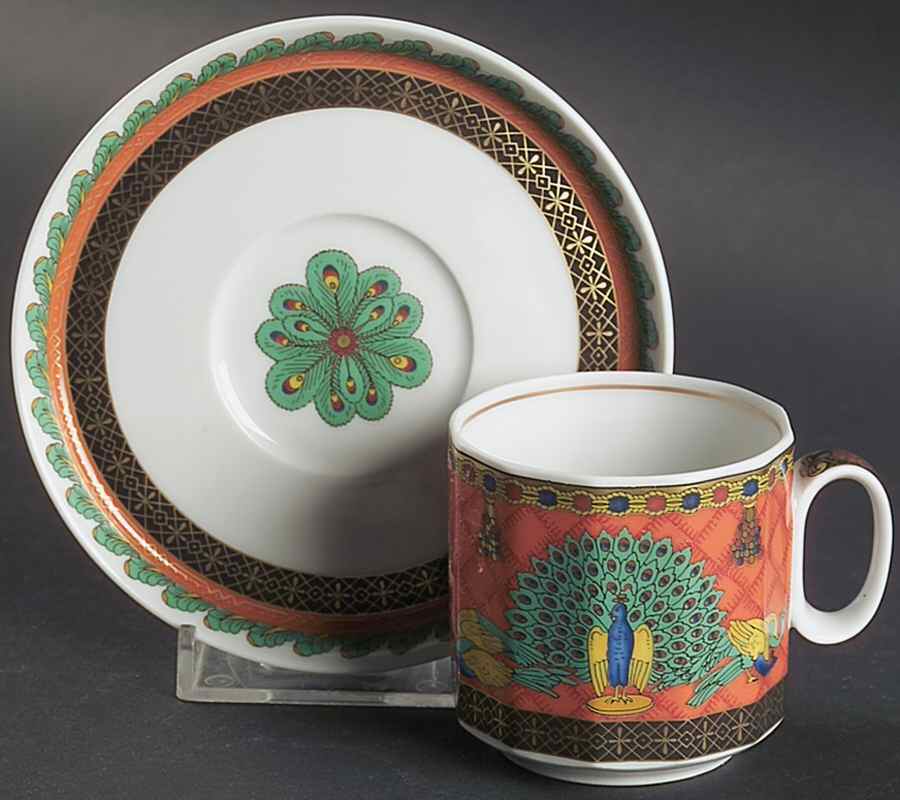 Le Voyage De Marco Polo Flat Demitasse Cup & Saucer Set by Rosenthal - Continental-1