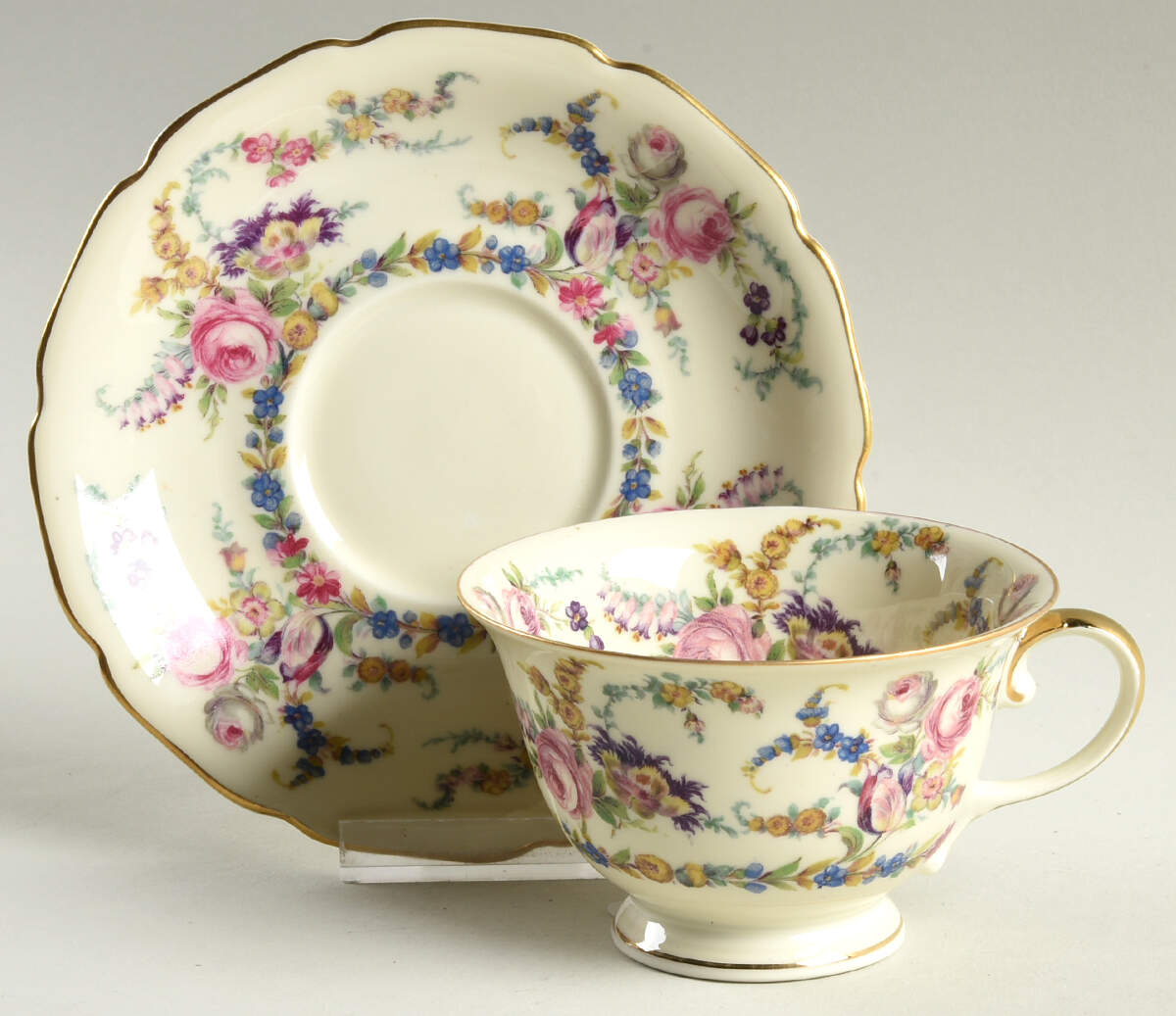 Linnie Lee Footed Cup & Saucer Set by Rosenthal - Continental-1