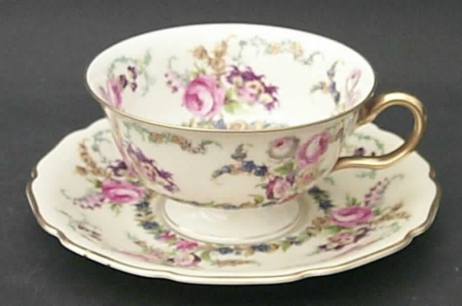 Linnie Lee Footed Cup & Saucer Set by Rosenthal - Continental-1
