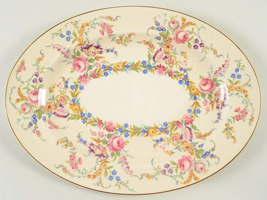 Linnie Lee 12" Oval Serving Platter by Rosenthal - Continental-1