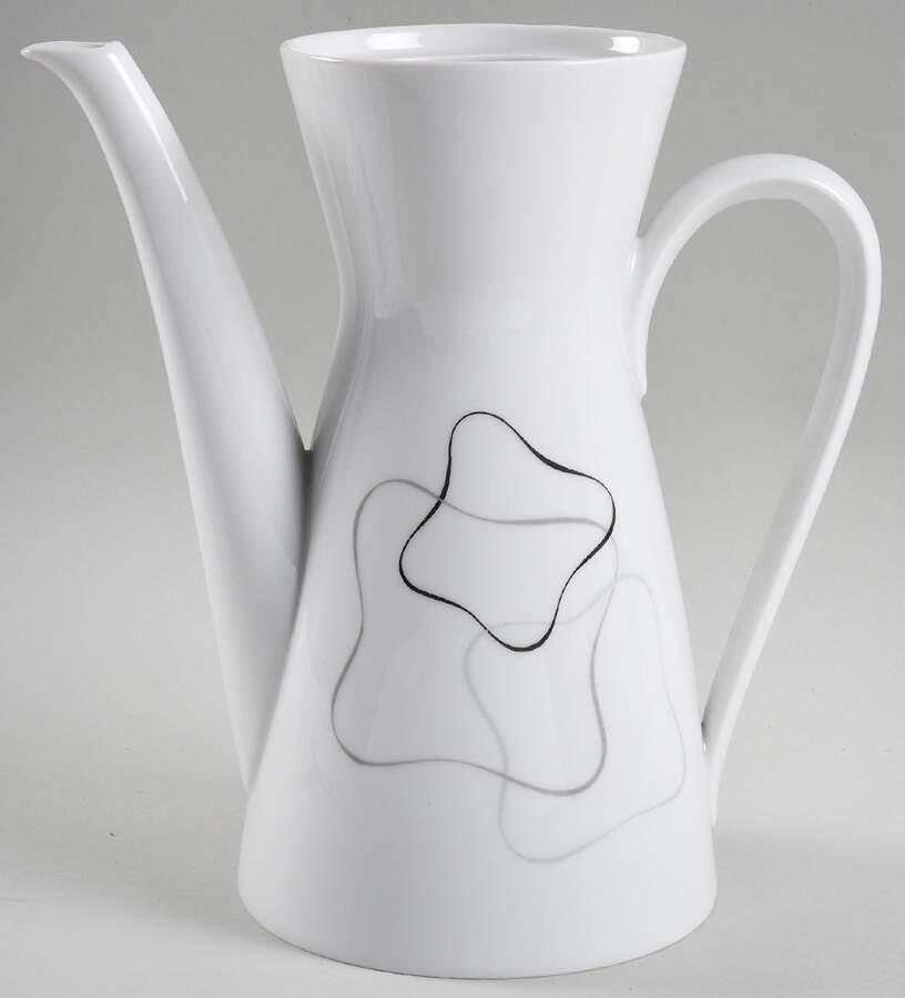 Linear Grey and Black Coffee Pot No Lid by Rosenthal - Continental-1