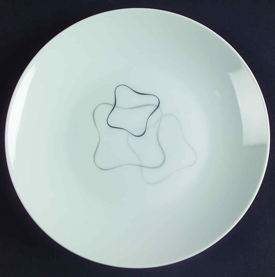 Linear Grey and Black Bread & Butter Plate by Rosenthal - Continental-1