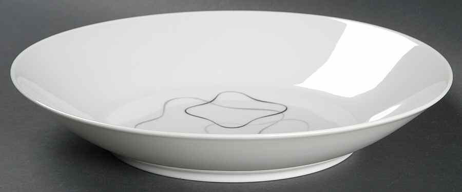 Linear Grey and Black Large Coupe Soup Bowl by Rosenthal - Continental-1