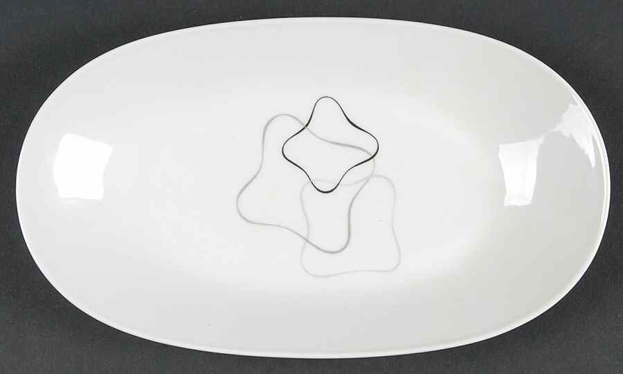 Linear Grey and Black Relish by Rosenthal - Continental-1