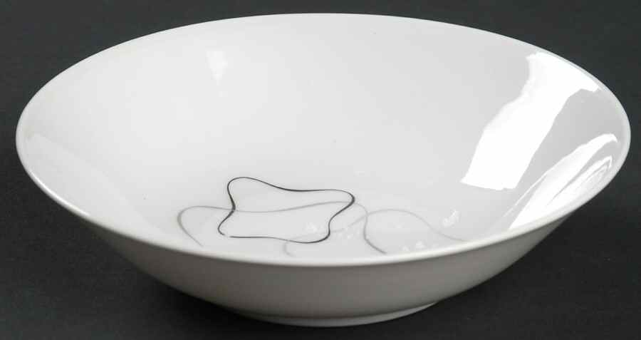 Linear Grey and Black Fruit/Dessert (Sauce) Bowl by Rosenthal - Continental-1