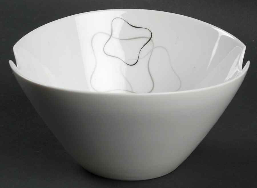 Linear Grey and Black Gravy Boat by Rosenthal - Continental-1