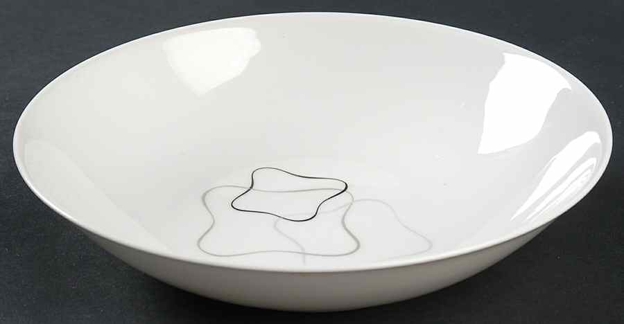 Linear Grey and Black Coupe Soup Bowl by Rosenthal - Continental-1