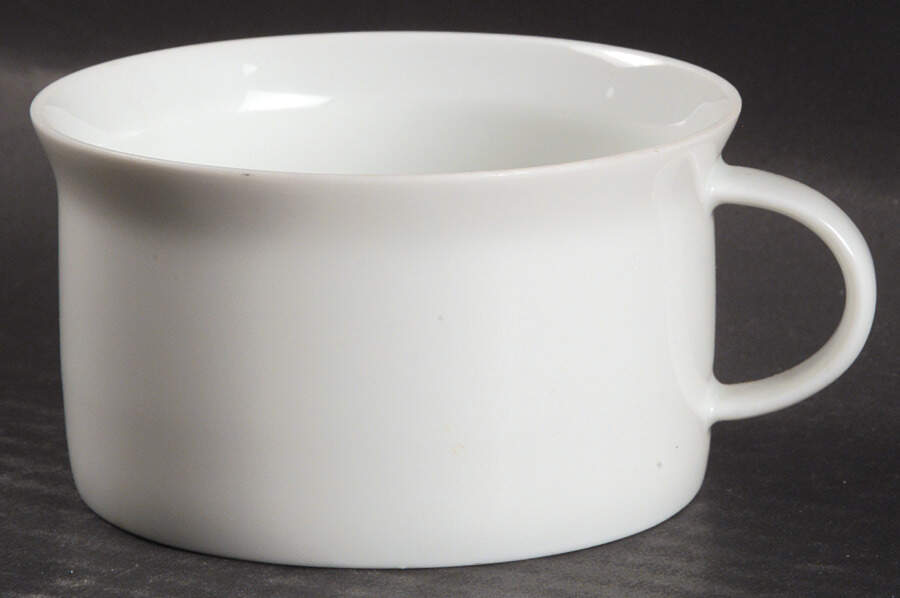 Linear Berlin White Flat Cup by Rosenthal - Continental-1