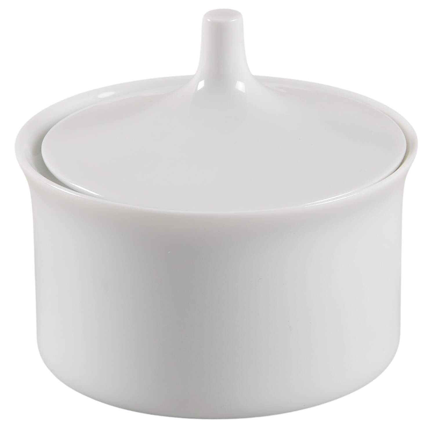 Linear Berlin White Mini Sugar Bowl & Lid by Rosenthal - Continental-1