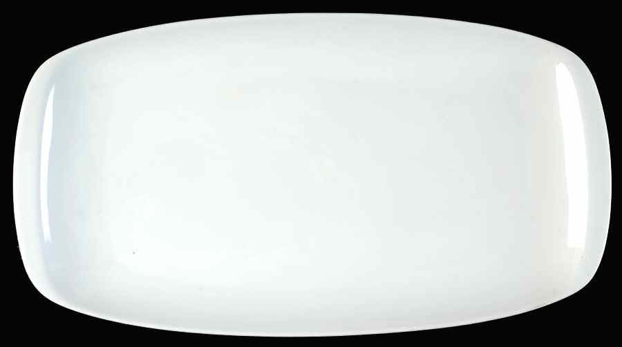 Linear Berlin White 15" Oval Serving Platter by Rosenthal - Continental-1