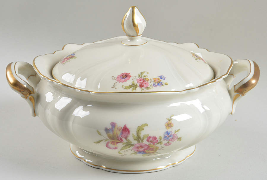 Lombul Gold (Gold Trim) Round Covered Vegetable by Rosenthal - Continental-1