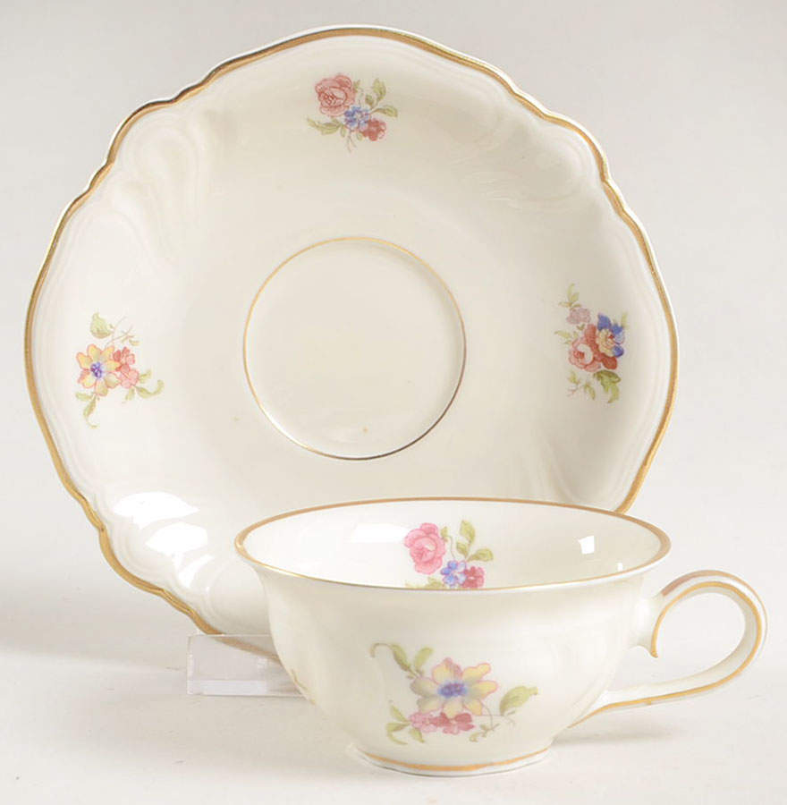 Lombul Gold (Gold Trim) Flat Demitasse Cup & Saucer Set by Rosenthal - Continental-1