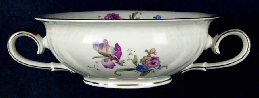 Lombul Gold (Gold Trim) Footed Cream Soup Bowl by Rosenthal - Continental-1