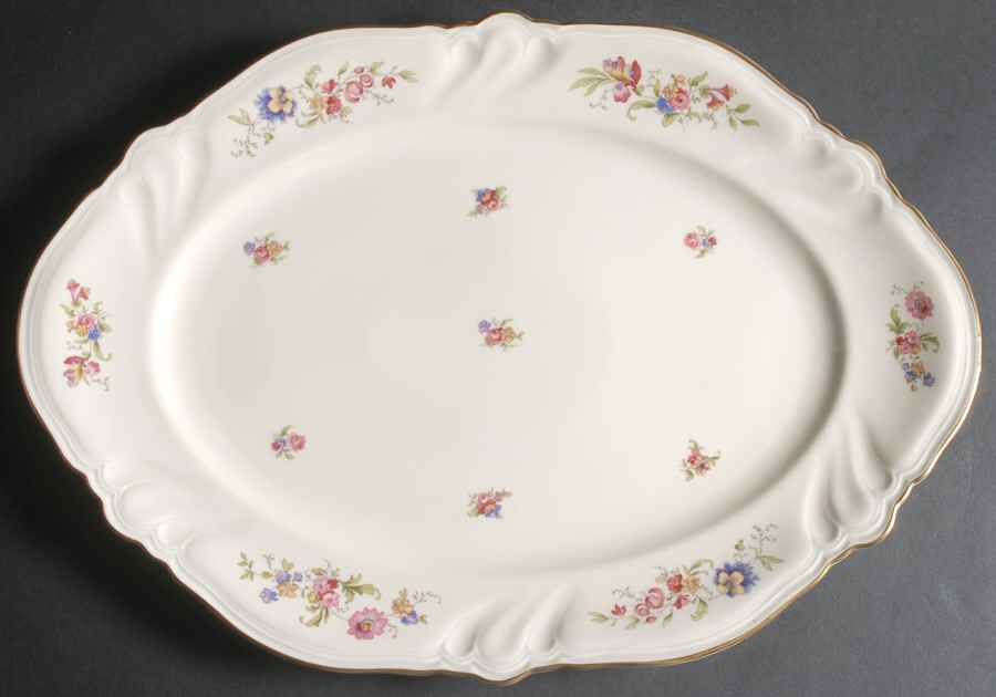 Lombul Gold (Gold Trim) 18" Oval Serving Platter by Rosenthal - Continental-1