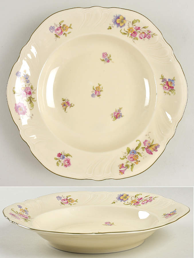 Lombul (Green Trim) Rim Soup Bowl by Rosenthal - Continental-1