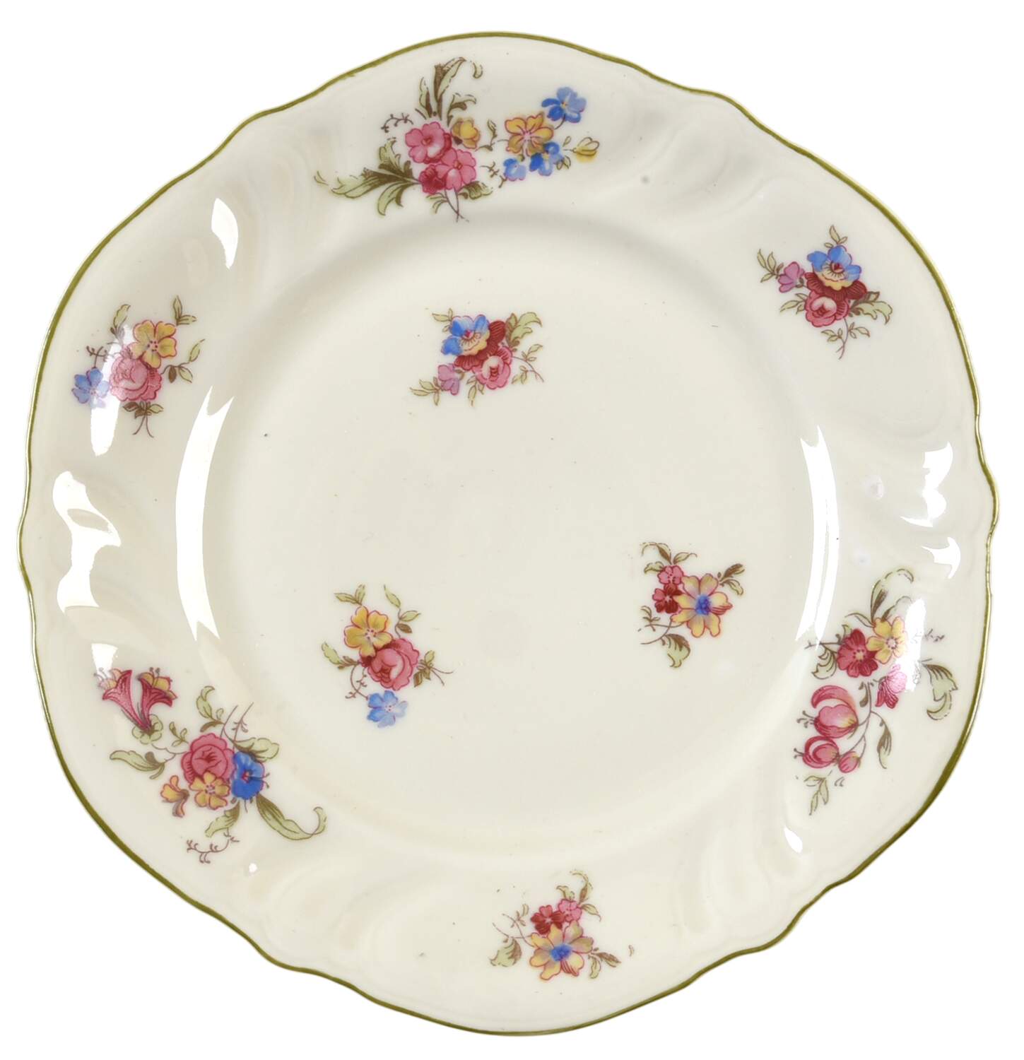 Lombul (Green Trim) Bread & Butter Plate by Rosenthal - Continental-1
